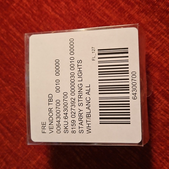 Free People Starry String Lights Mini White 7' Copper Wire With 3 Batteries NWT - Picture 2 of 16